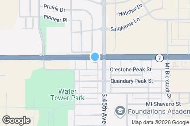 Map image of the property - 4481 Crestone Peak St