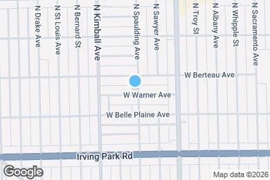Map image of the property - 3302 W Warner Ave