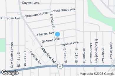Map image of the property - 1185 E 123rd St
