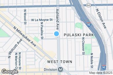 Map image of the property - 1400 N Ashland Ave