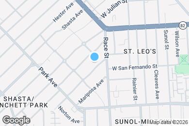Map image of the property - 1195 Yosemite Ave