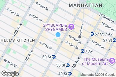 Map image of the property - 310 W 53rd St