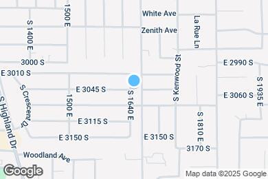Map image of the property - 3045 S 1640 E
