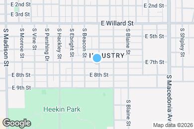 Map image of the property - 1121 E 7th St