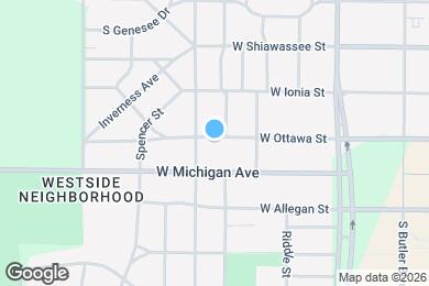 Map image of the property - 1407 West Ottawa Street