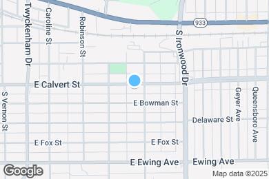 Map image of the property - 1838 E Calvert St