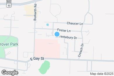 Map image of the property - 614 Cantebury Dr