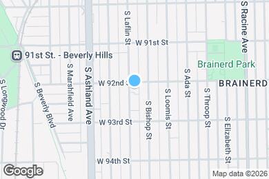Map image of the property - 9209 S Laflin St