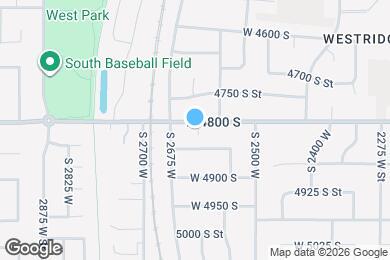 Map image of the property - 2593 W 4800 S