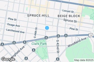 Map image of the property - 425 S 43rd St