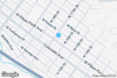 Map image of the property - 1624 W Pikes Peak Ave