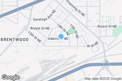 Map image of the property - 1357 Adams St NE