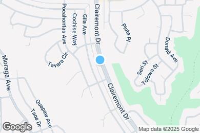 Map image of the property - 4440 Clairemont Dr