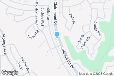 Map image of the property - 4442 Clairemont Dr