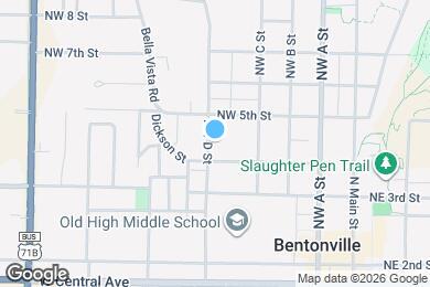 Map image of the property - 404 NW D St