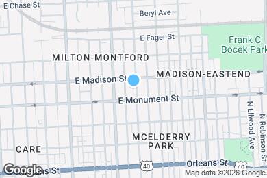 Map image of the property - 710 N Luzerne Ave