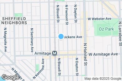 Map image of the property - 2051 N Bissell St