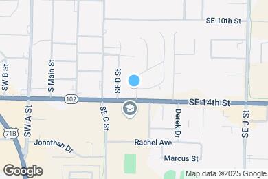 Map image of the property - 1308 SE E St