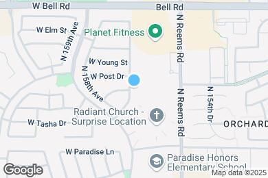 Map image of the property - 16557 N 157th Ave