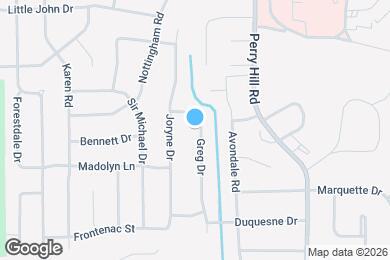 Map image of the property - 826 Greg Dr