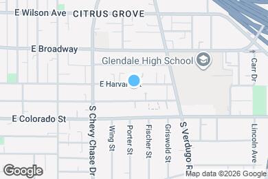 Map image of the property - 1314 E Harvard St