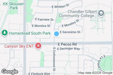 Map image of the property - 940 S Lafayette Dr