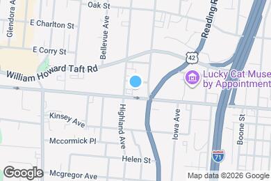 Map image of the property - 2513 Burnet Ave