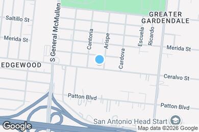 Map image of the property - 1711 Ceralvo St