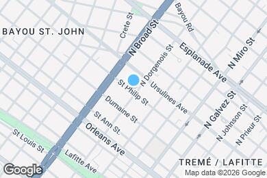 Map image of the property - 1003 N Dorgenois St
