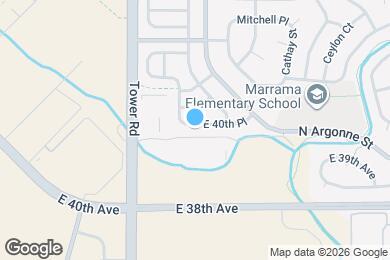 Map image of the property - 18660 E 40th Pl