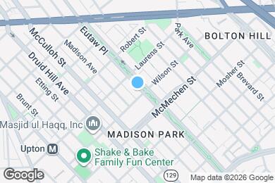 Map image of the property - 1702 Eutaw Pl