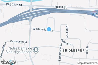 Map image of the property - 119 W 104th Ter