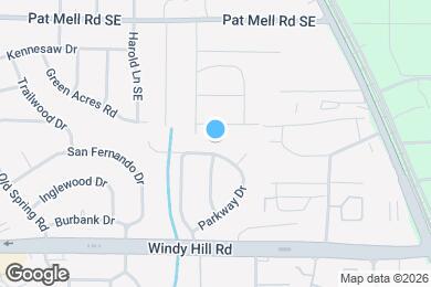 Map image of the property - 831 Parkway Dr