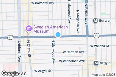 Map image of the property - 1343 W Foster Ave