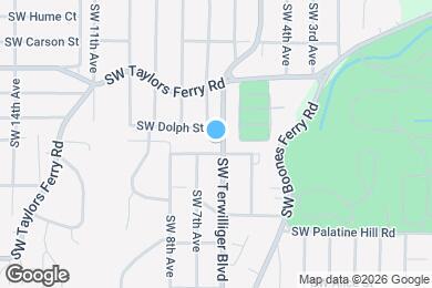 Map image of the property - 8815 SW Terwilliger Blvd