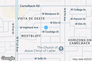 Map image of the property - 8820 W Coolidge St