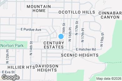 Map image of the property - 9426 N 16th St