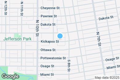 Map image of the property - 822 Kickapoo St