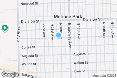 Map image of the property - 1218 N 20th Ave