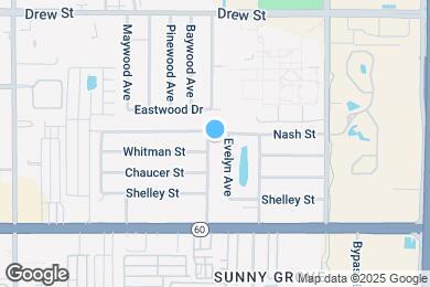 Map image of the property - 105 S Fernwood Ave
