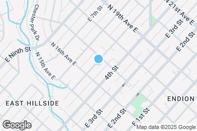 Map image of the property - 1624 E 5th St