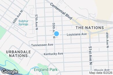Map image of the property - 5411 Louisiana Ave
