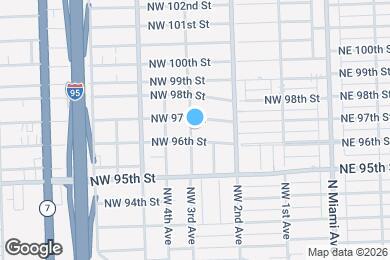 Map image of the property - 9615 NW 3rd Ave