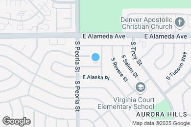 Map image of the property - 12357 E Dakota Ave