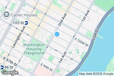 Map image of the property - 312 E 104th St