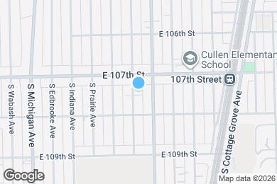 Map image of the property - 10725 S Calumet Ave