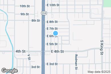 Map image of the property - 117 E 6th St