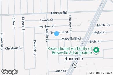 Map image of the property - 17467 Roseville Blvd