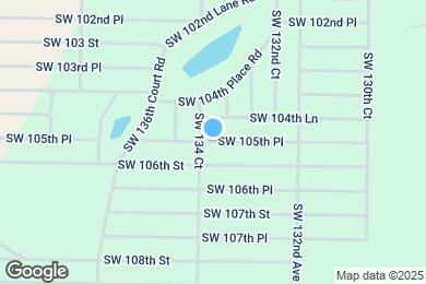 Map image of the property - 13396 SW 105th Pl