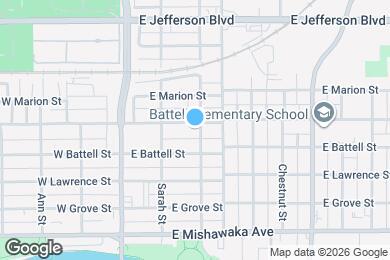 Map image of the property - 233 E Broadway St